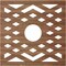 Ekena Millwork Chevron Wood Fretwork Pierced Ceiling Medallion, Walnut, 32"OD x 8 1/4"ID x 3/8"T CMWP32X32X0375CHWA - alternate 5